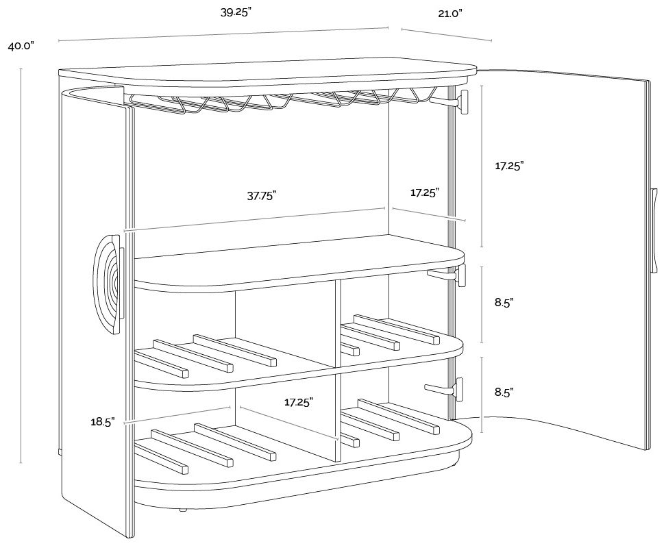 Dresden Bar Cabinet