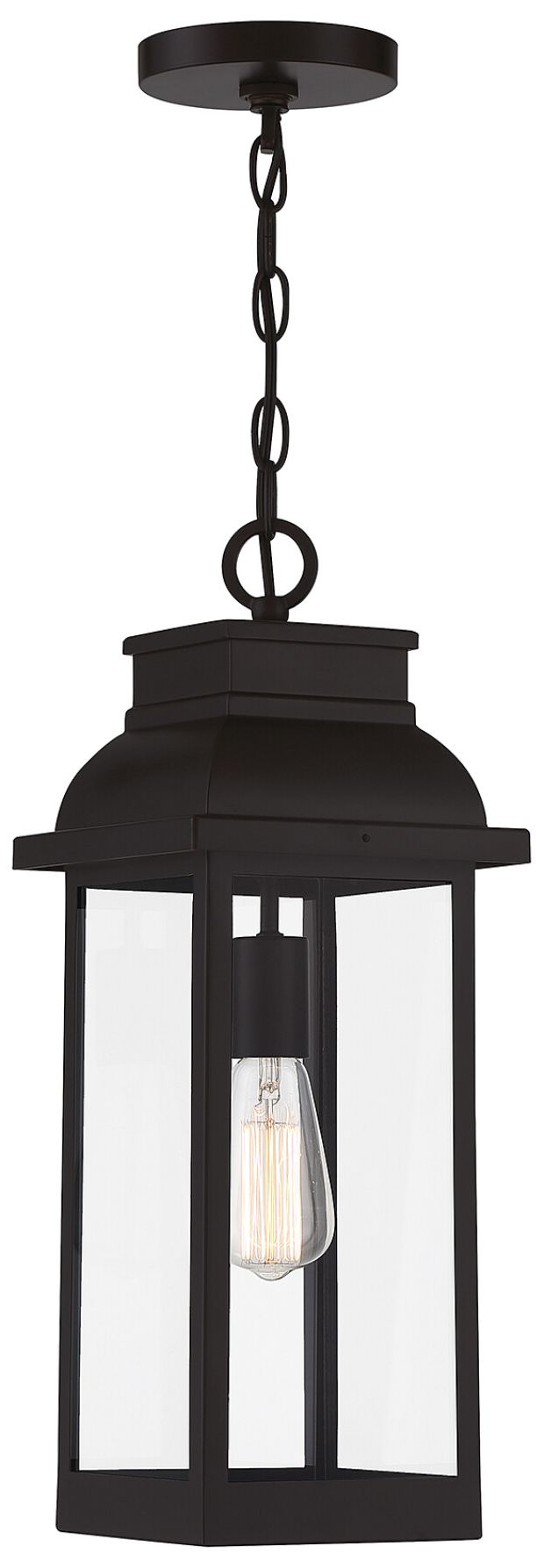 Drexel 1-Light Outdoor Hanging Lantern in English Bronze