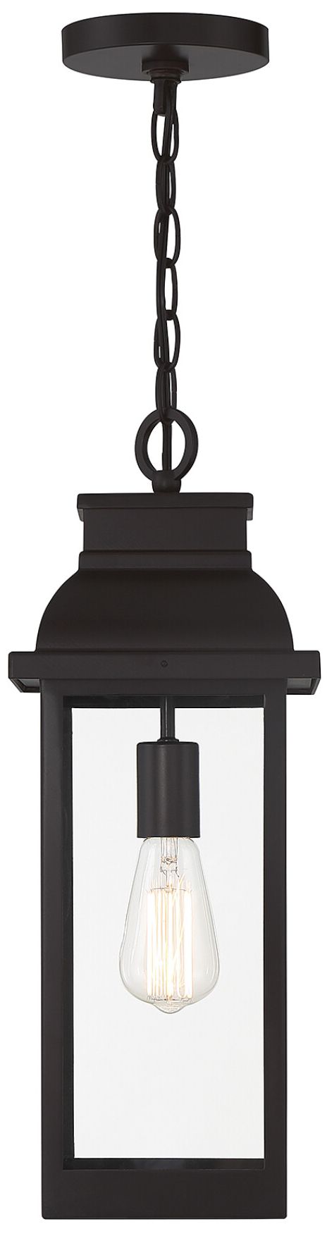 Image 5 Drexel 1-Light Outdoor Hanging Lantern in English Bronze more views
