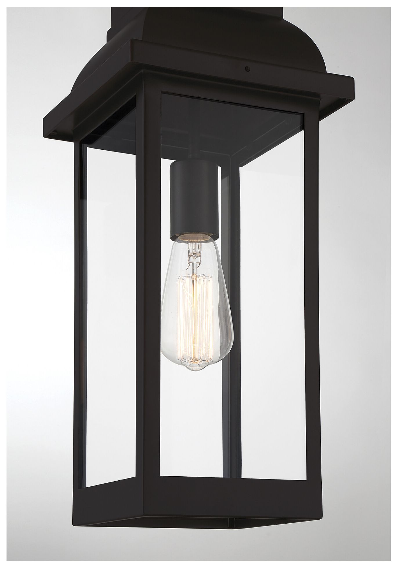 Image 6 Drexel 1-Light Outdoor Hanging Lantern in English Bronze more views
