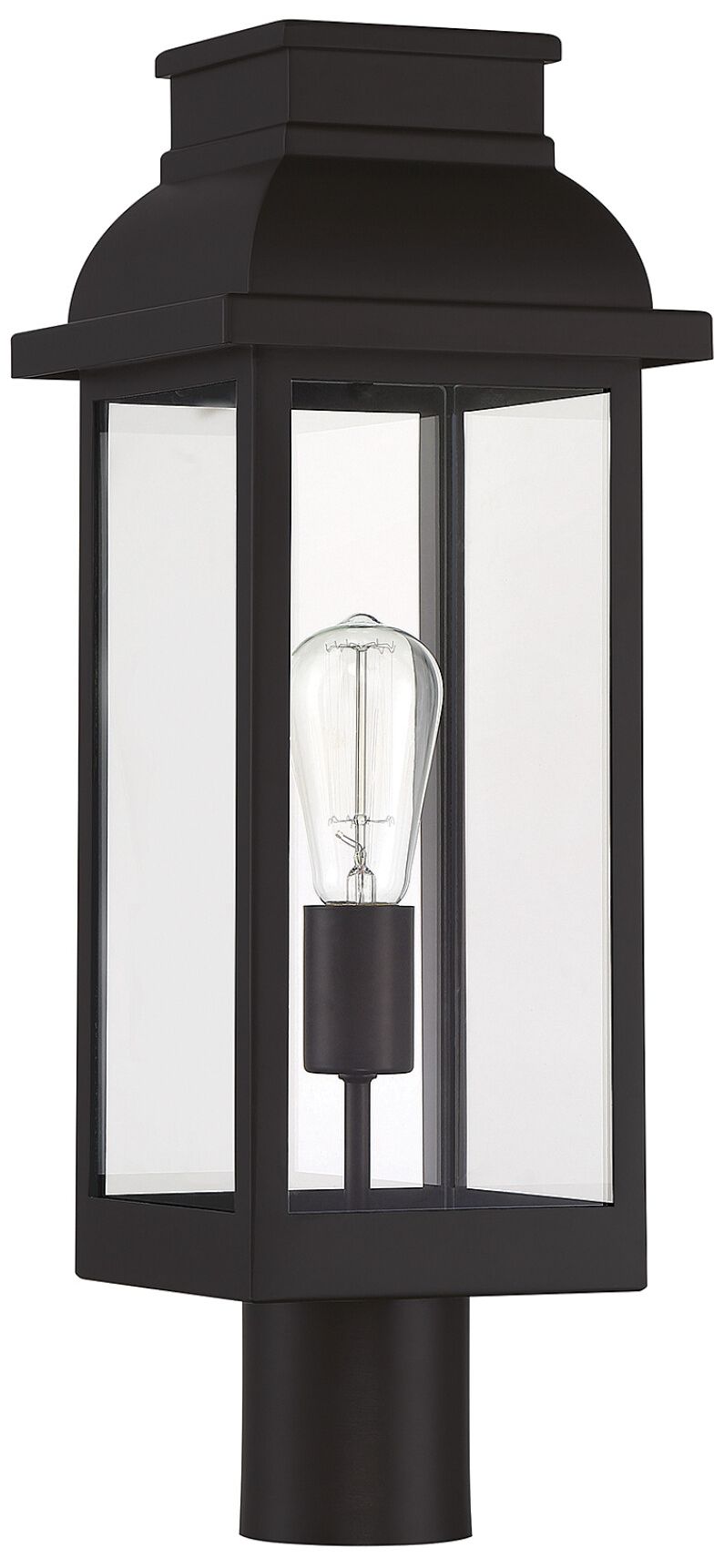 Image 2 Drexel 1-Light Outdoor Post Lantern in English Bronze Outdoor more views
