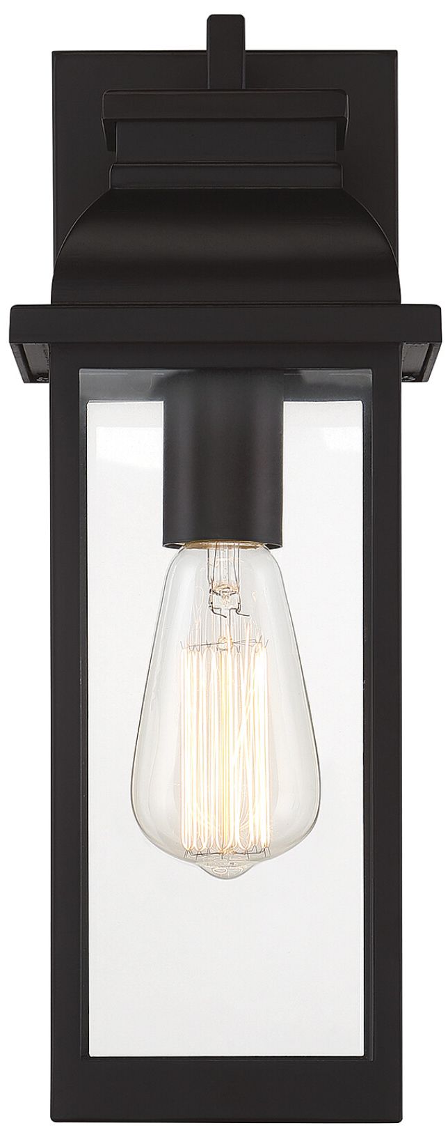 Image 3 Drexel 1-Light Small Outdoor Wall Lantern in English Bronze more views