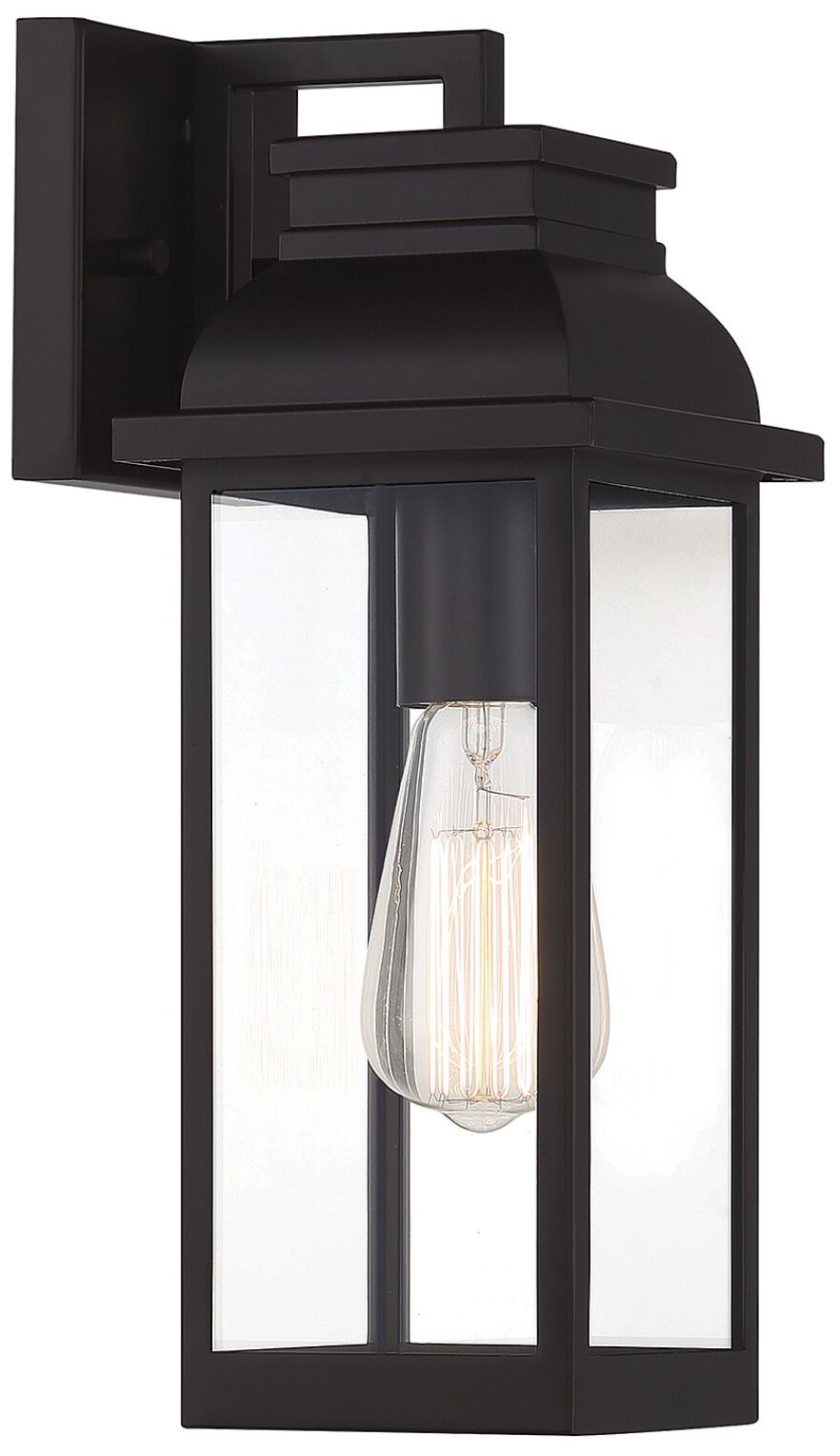 Image 4 Drexel 1-Light Small Outdoor Wall Lantern in English Bronze more views