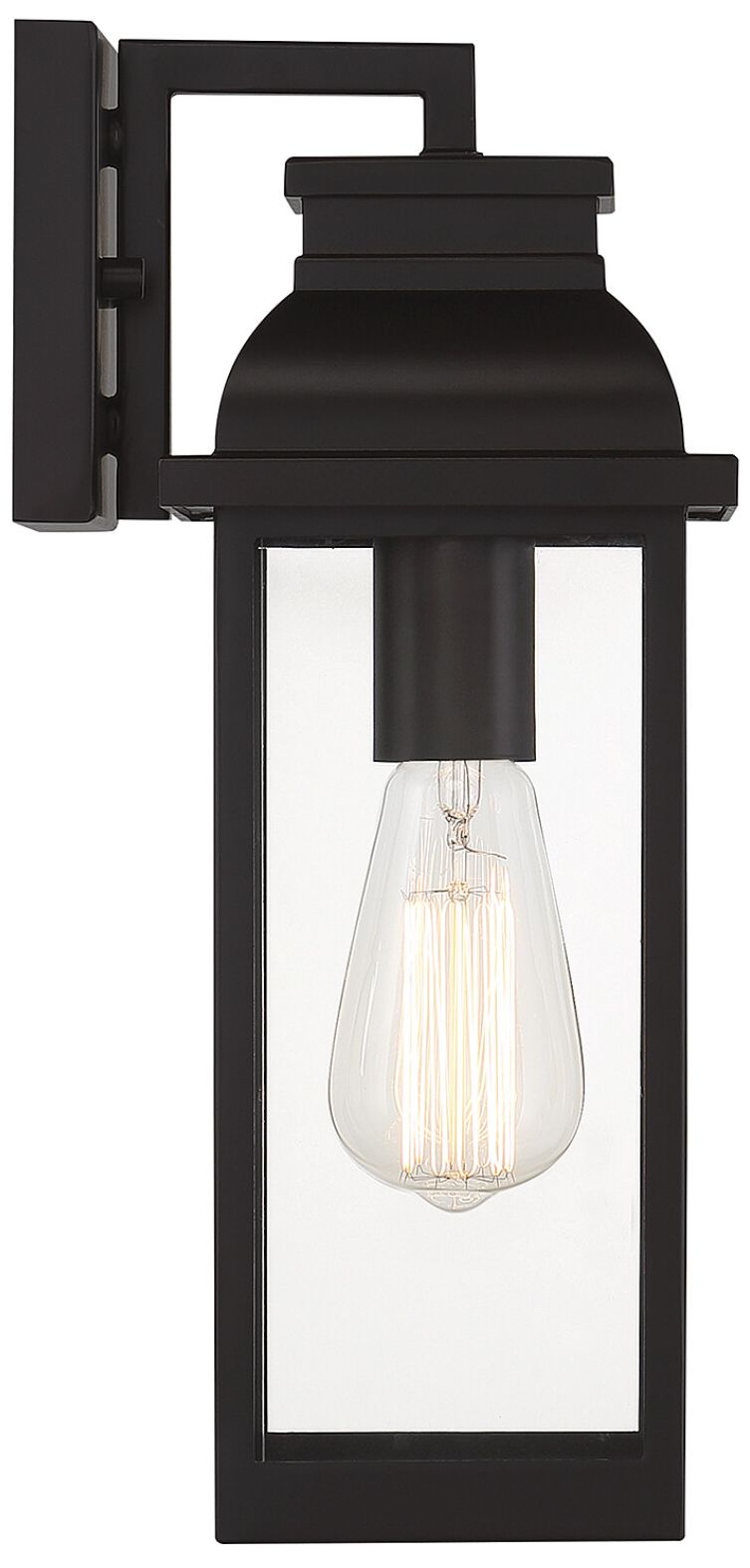 Image 5 Drexel 1-Light Small Outdoor Wall Lantern in English Bronze more views