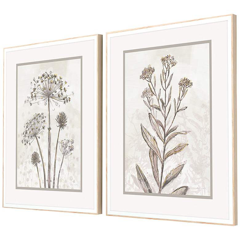 Image 3 Dried Florals II 28" High 2-Piece Framed Giclee Wall Art Set more views