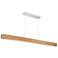 Drift 3"H x 56"W 1-Light Linear Pendant in Walnut