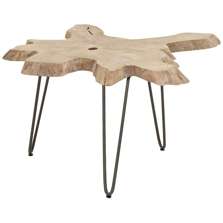Image 3 Drift 39"W Gray Wood Outdoor Nesting Coffee Tables Set of 2 more views