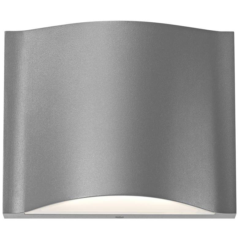 Image 1 Drift 4 3/4 inch High Textured Gray LED Outdoor Wall Light