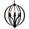 Drift 6 Light Up Chandelier With Black Finish