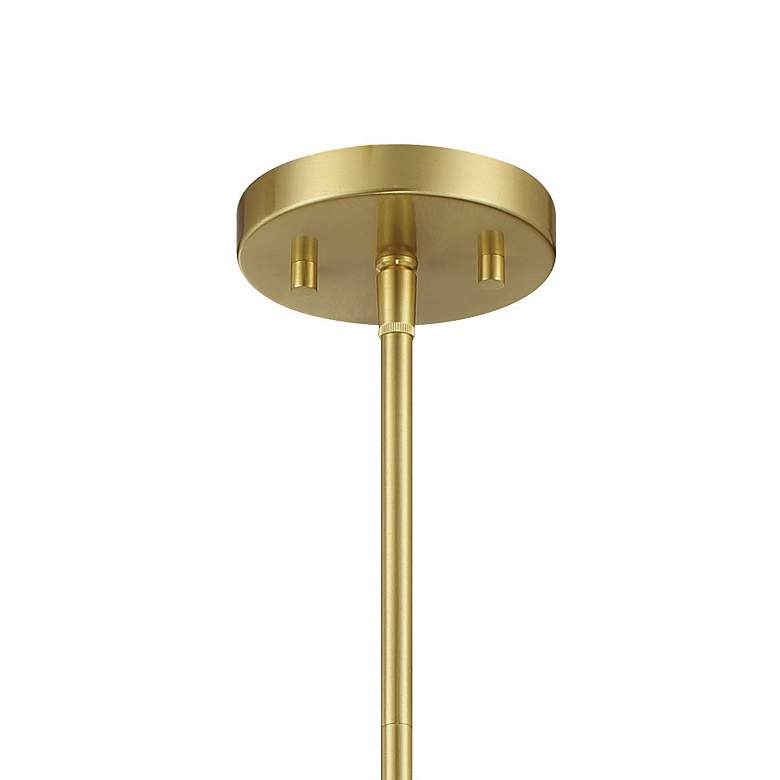 Image 4 Drifting Droplets 2 1/2" Wide Brushed Brass LED Mini Pendant more views