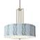 Drifting Petals Carey 24" Brushed Nickel 4-Light Chandelier