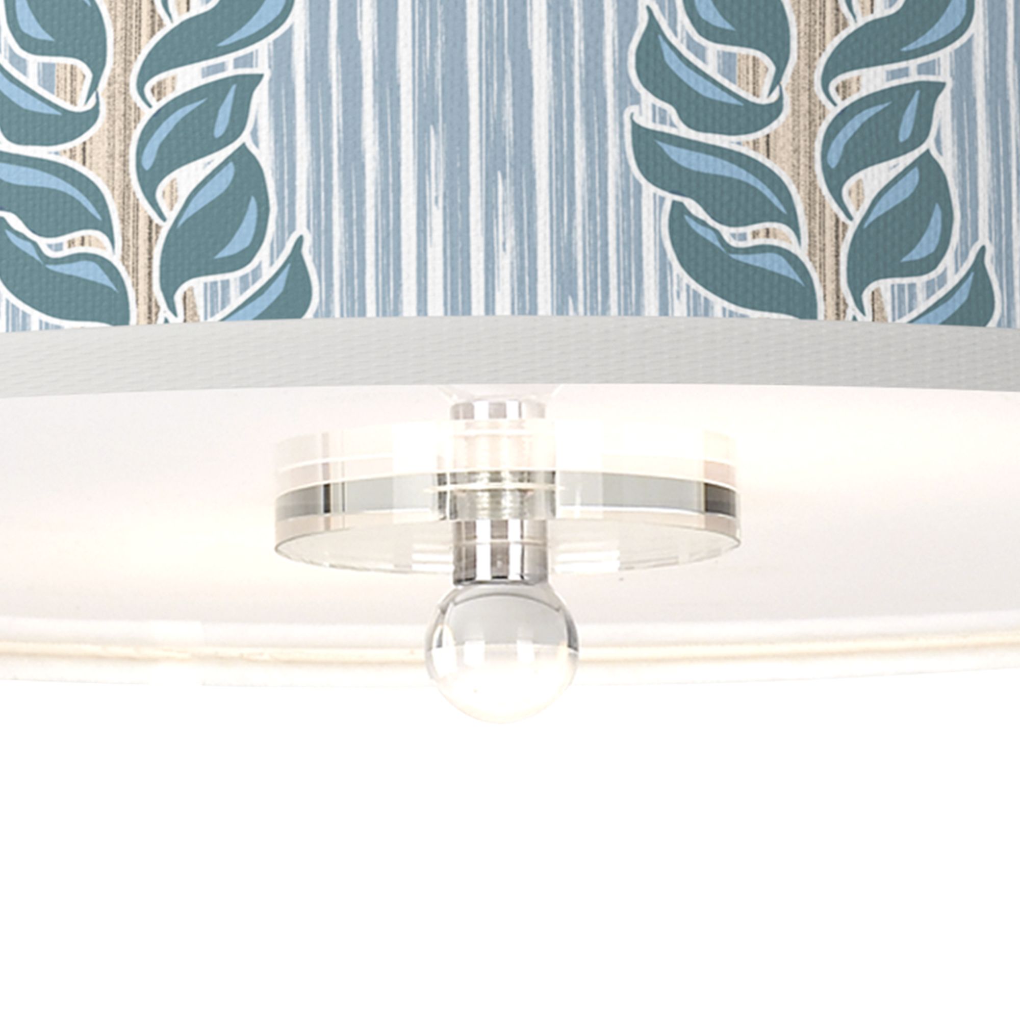 Image 3 Drifting Petals Giclee 16" Wide Semi-Flush Ceiling Light more views