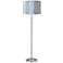 Drifting Petals Giclee Brushed Nickel Garth Floor Lamp