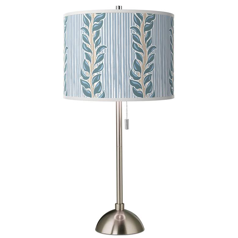 Image 1 Drifting Petals Giclee Brushed Nickel Table Lamp