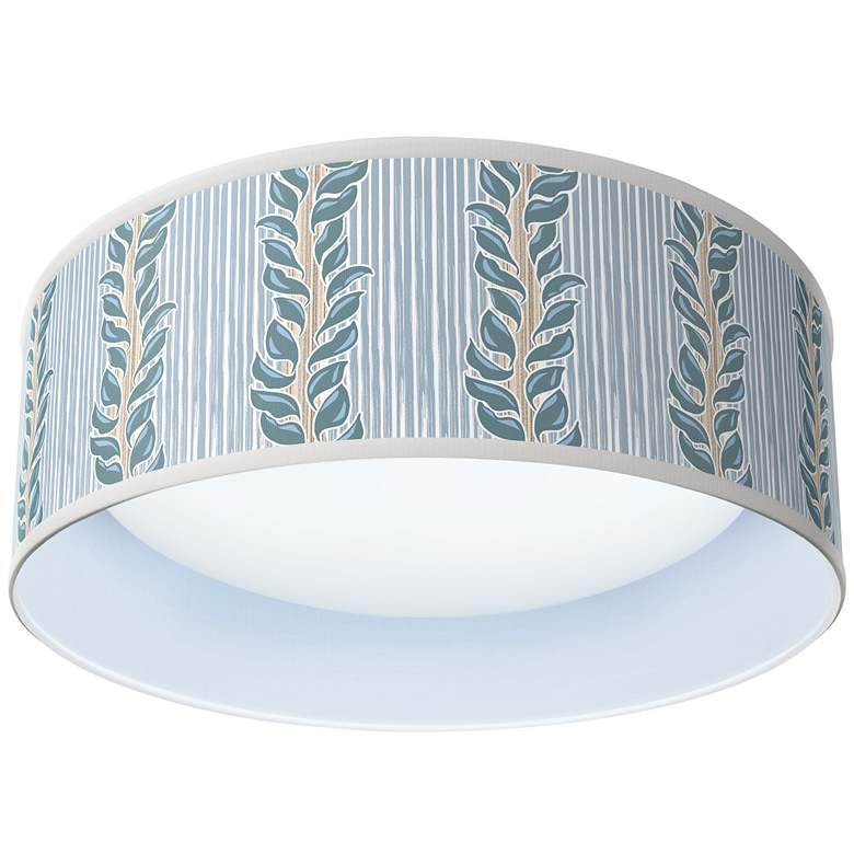 Image 1 Drifting Petals Pattern 16" Wide Modern Round LED Ceiling Light