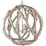 Thumbnail1 of Driftwood Whitewash Orb Chandelier