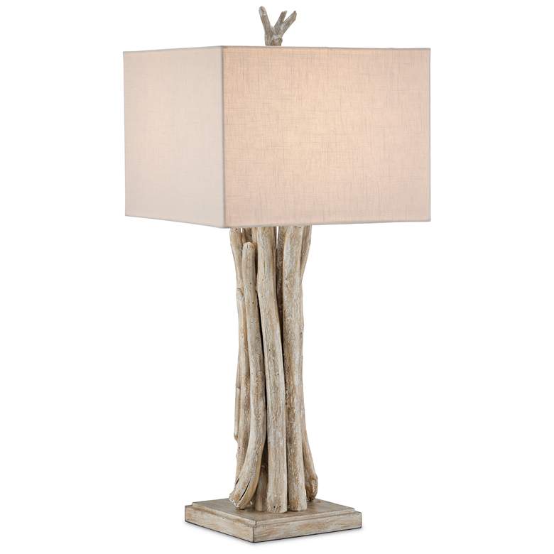 Image 1 Driftwood Whitewash Table Lamp