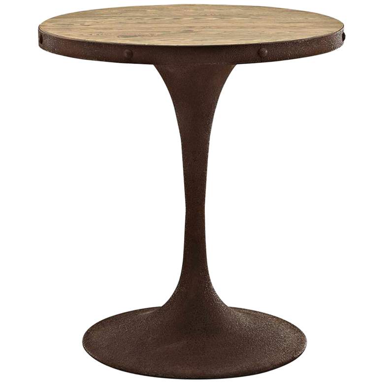 Image 1 Drive 30 inch High Brown Small Round Modern Dining Table