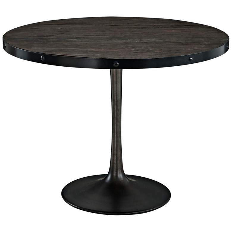Image 2 Drive 39 1/2 inch Wide Black Round Dining Table