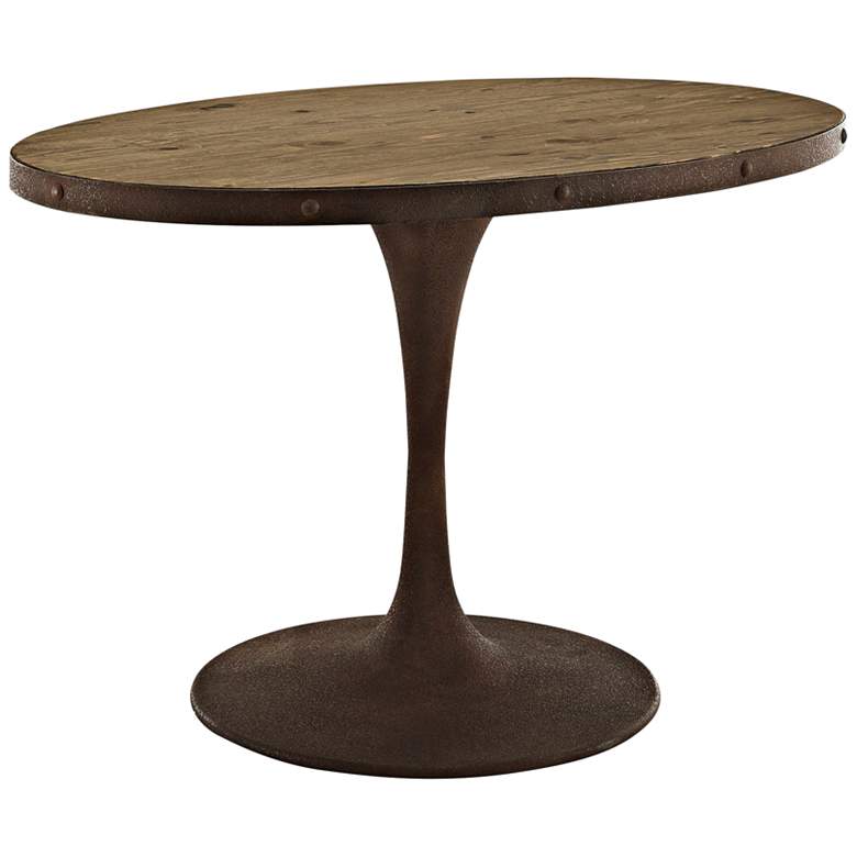 Image 1 Drive 47" Wide Brown Small Oval Dining Table
