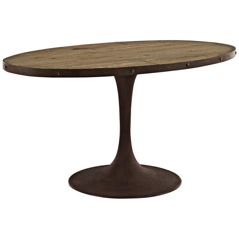 Image 1 Drive 60 inch Wide  Brown Medium Oval Dining Table