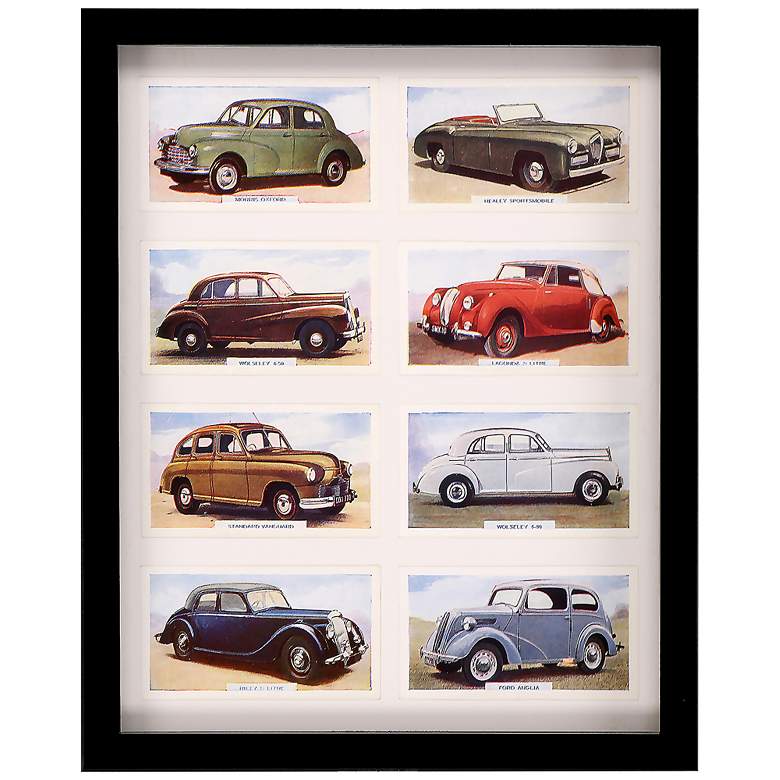 Image 1 Drive Vintage Motors 31" Wide Framed Giclee Wall Art