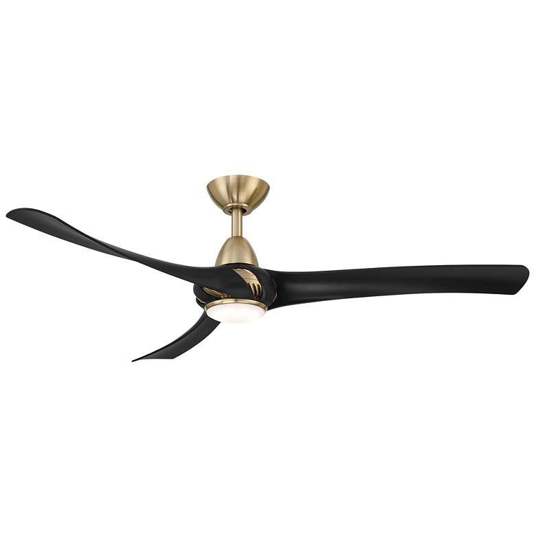 Image 1 Droid 52" Brushed Brass LED Ceiling Fan by Wind River
