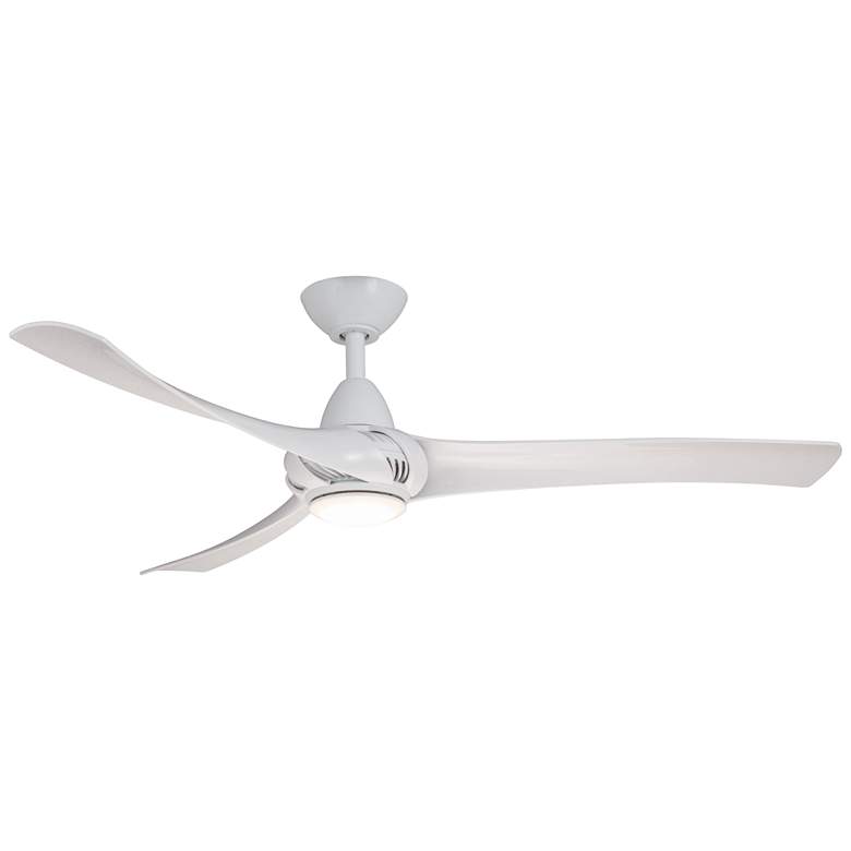 Image 1 Droid 52" White LED Ceiling Fan by Wind River