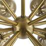 5_Droplet 28" Wide Antique Brass 16-Light Sputnik Chandelier more views