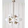 6_Droplet 28" Wide Antique Brass 16-Light Sputnik Chandelier more views