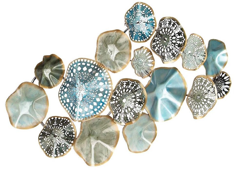 Image 3 Droplet I Multi-Color 50" Wide Metal Wall Art more views