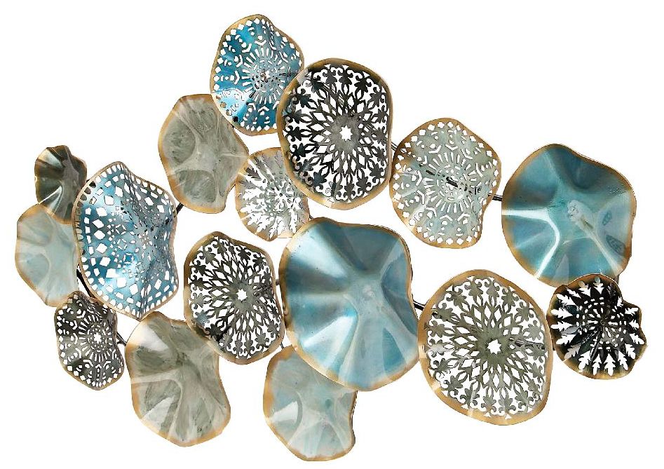 Image 4 Droplet I Multi-Color 50" Wide Metal Wall Art more views