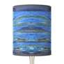 2_Droplet Modern Table Lamp with Oceanside Pattern Giclee Shade more views