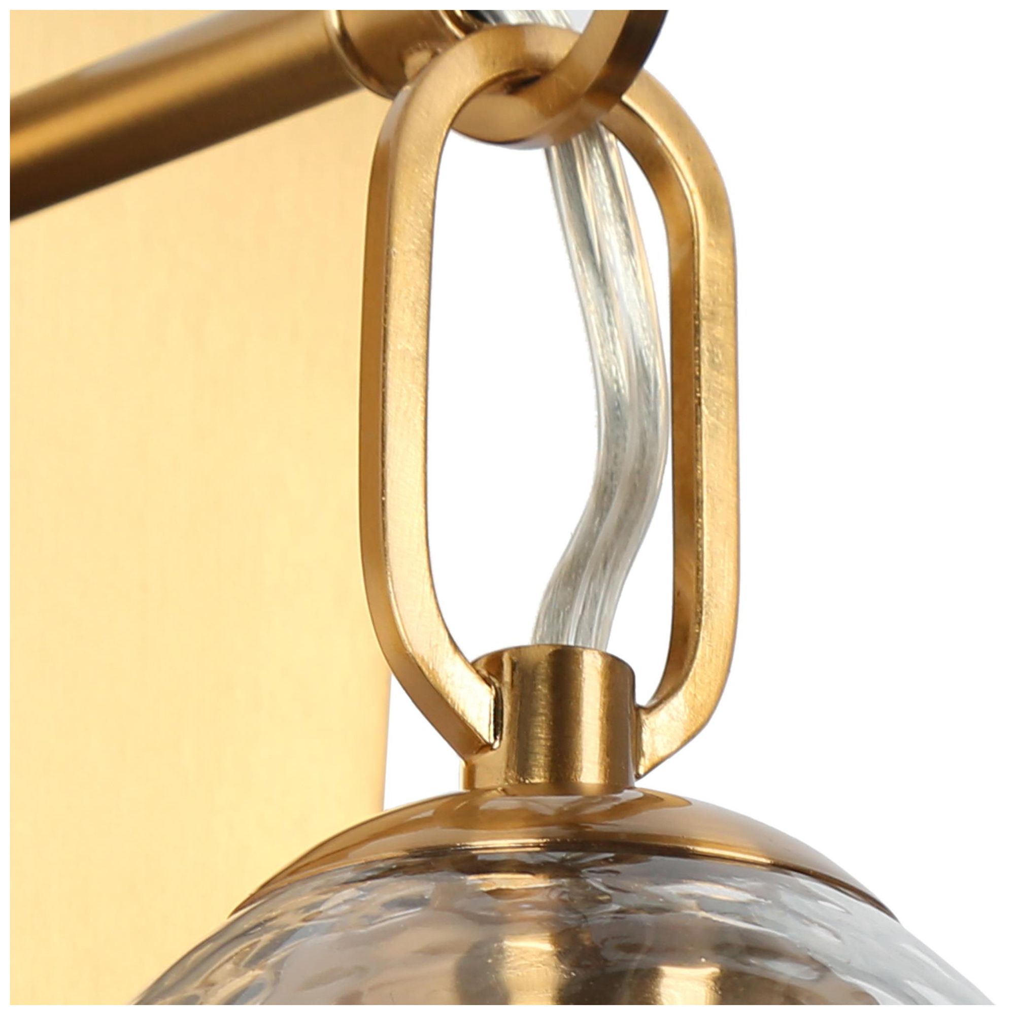 Image 2 Droslin 1-Light 5.1" Wide Brass Bath Light more views