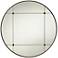 Drucilla Antique Light Brown 32" Round Framed Wall Mirror