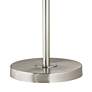 4_Druckman 60 1/2"H Brushed Nickel White Dot Shade Swing Arm Floor Lamp more views