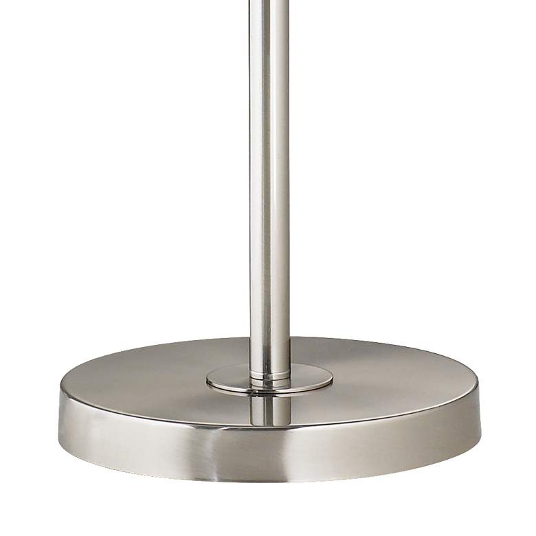 Image 4 Druckman 60 1/2"H Nickel with Silver Gold Shade Swing Arm Floor Lamp more views