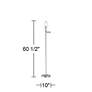 3_Druckman Brushed Nickel Swing Arm Floor Lamp - Base Only more views