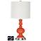 Drum Apothecary Lamp - Outlets and USB in Daring Orange