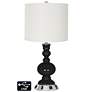 Drum Apothecary Lamp - Outlets and USB in Tricorn Black