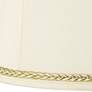 Drum Shade with Gold and Gray Twist Trim 14x16x12 (Spider)