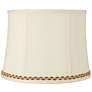 Drum Shade with Gold and Rust Trim 14x16x12 (Spider)