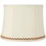 Drum Shade with Gold and Rust Trim 14x16x12 (Spider)