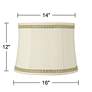 Drum Shade with Lace and Rhinestone Trim 14x16x12 (Spider)