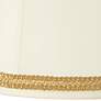 Drum Shade with Yellow Gold Ribbon Trim 14x16x12 (Spider)