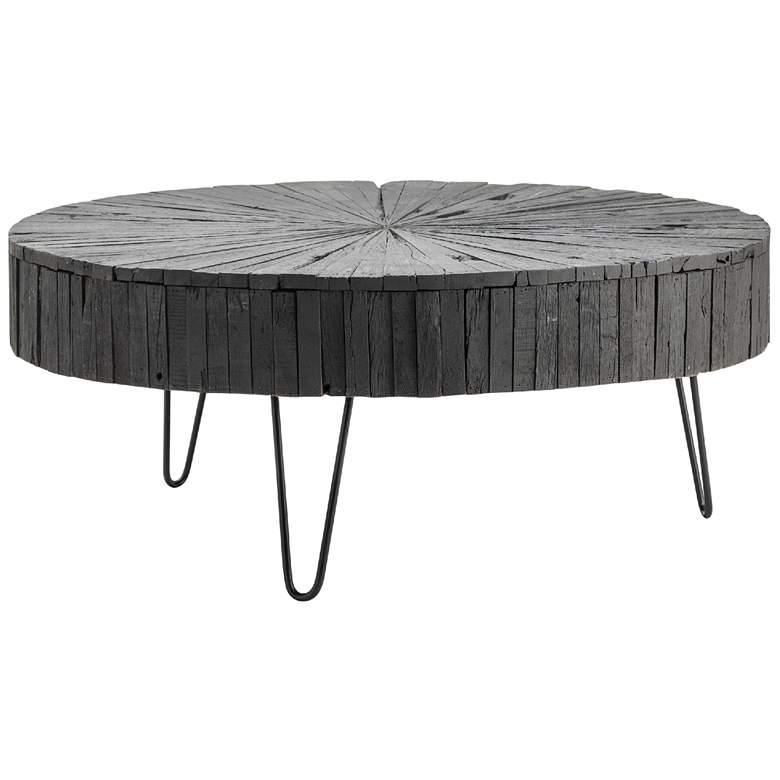 Image 1 Drummond Black Wooden and Metal Cocktail Table