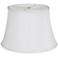 Drumpire White Dupioni Silk No Hug Empire Shade 11.5x17x11.5x11.5 (Spider)