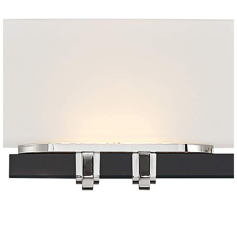 Image 2 Drury 26 3/4 inch Wide Coal and Polished Nickel 3-Light LED Bath Light more views