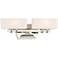Drury 6" High Polished Nickel 2-Light Wall Sconce