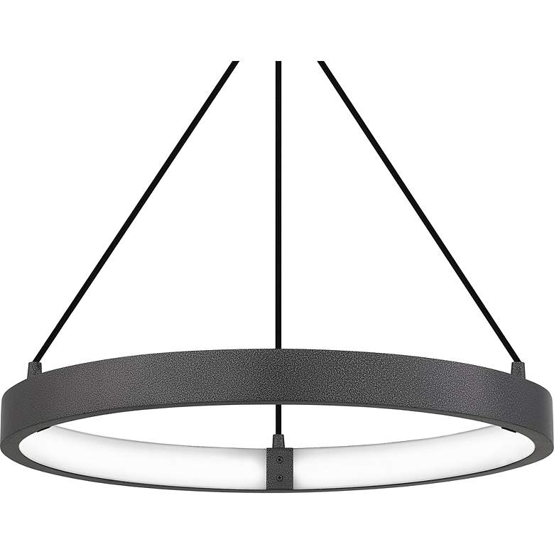 Image 5 Drury Integrated LED Pewter Cast Iron Pendant Light more views